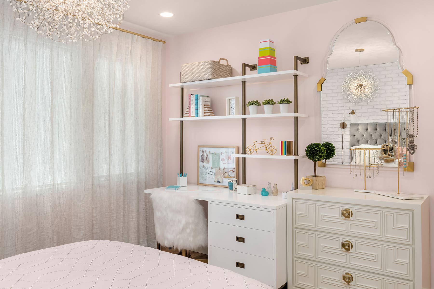 Provanti Designs 'Pretty in Pink' teen bedroom design - featured on Houzz